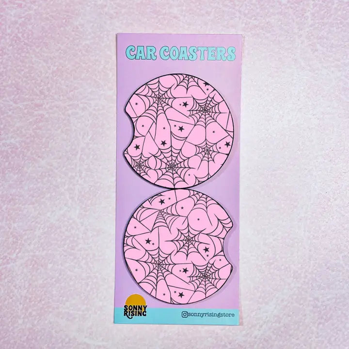 Spider Webs - Car Coasters