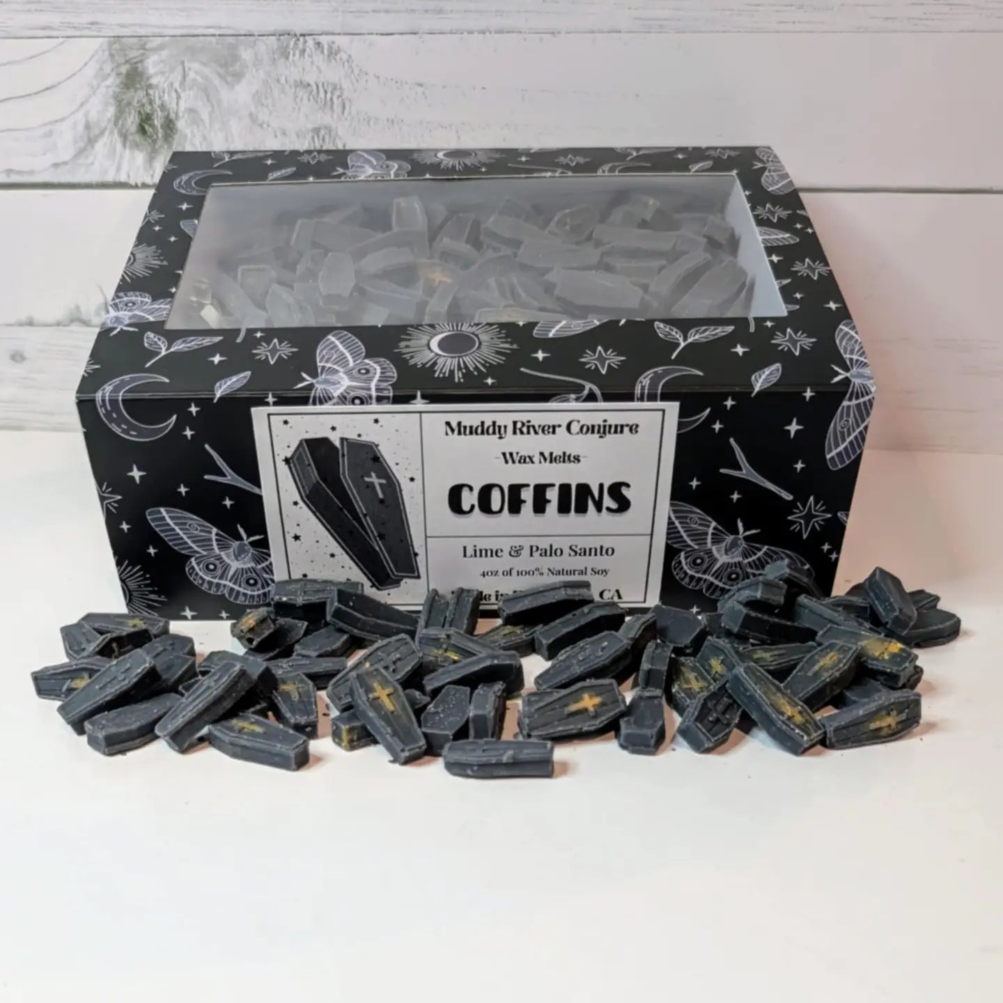 Coffin Minis Lime and Palo Santo Wax Melts