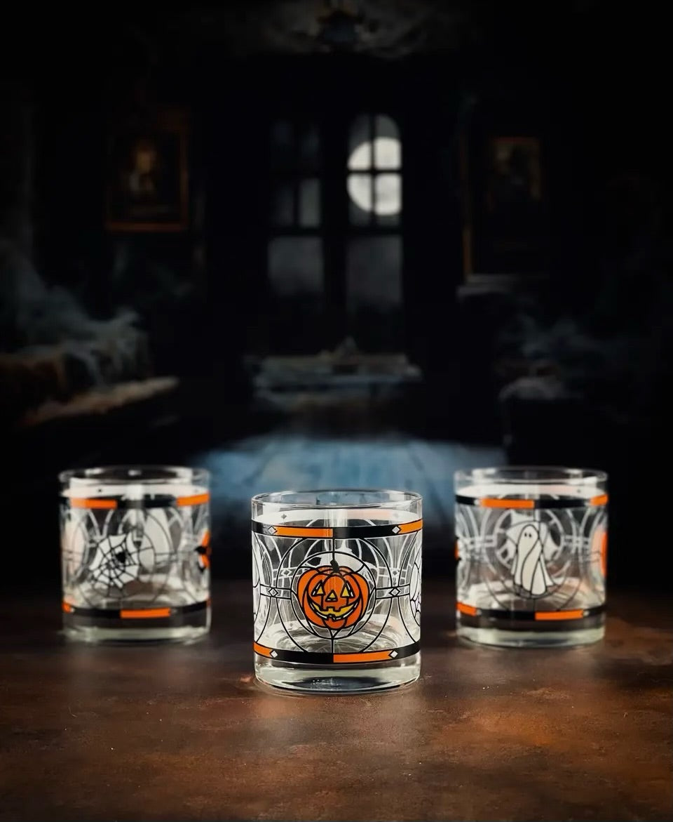 Halloween Rocks Glass